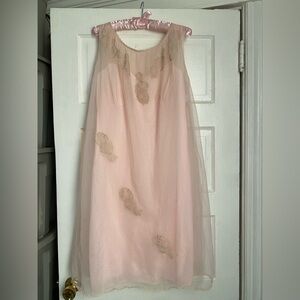 VINTAGE MISTEE SHEER PINK NIGHTGOWN